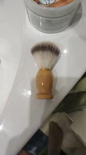 Brocha de afeitar para hombre, herramienta de afeitar con mango de madera, 2020