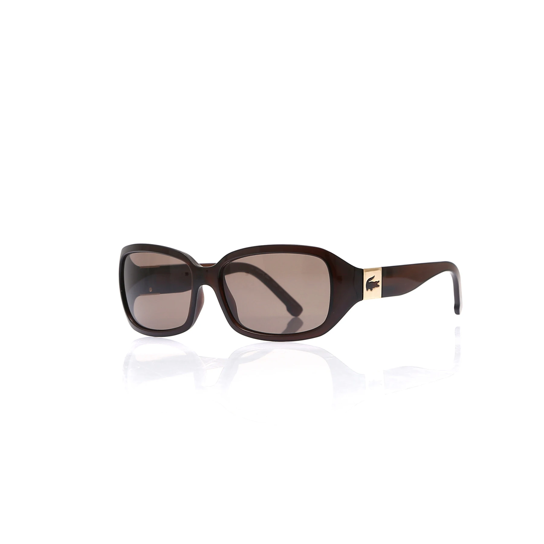 

Women's sunglasses lcc 505 207 bone Brown organic rectangle rectangular 56-16-130 lacoste