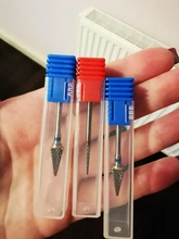 Brocas de carburo para manicura eléctrica, accesorios de herramientas de pedicura, 1 Uds.
