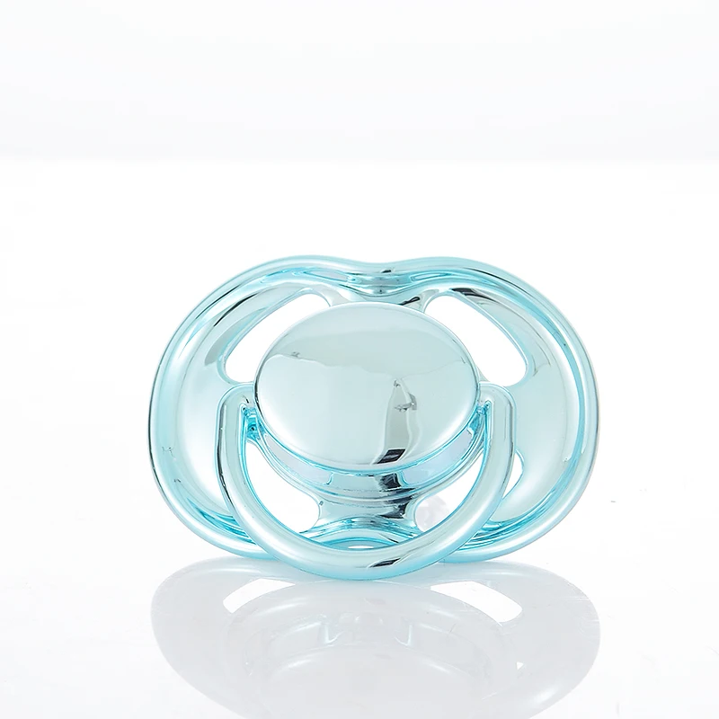 MIYOCAR Unique Design With Gold blue Coating FDA Approved safe Silicone Soother Pacifier and pacifier nipple storage box