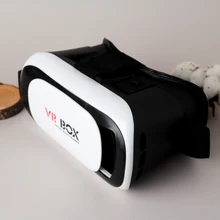 VR BOX 2 шлем виртуальной реальности 3D-VR шлем модель 2 с пультом(Чёрный