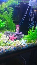 Desk-Decoration-Accessories Mermaid-Ornament Aquarium Fish-Tank Cute 1pcs Little