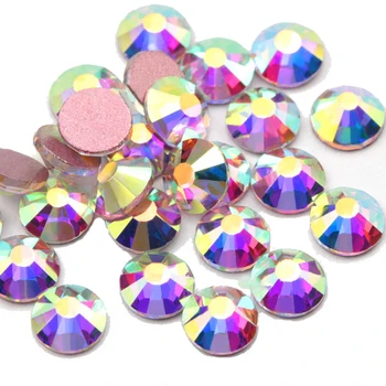 

Polari Crystal AB Nail Art Non Hotfix Rhinestones for Nail Decoration Rose Base