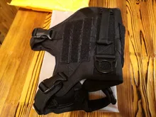 Dog-Harness Loop Dog-Molle-Vest Working Tactical with 2-Metal Buckle Hook Clip Handle