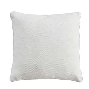 

PimpamTex-square Cushion with filling 55x55 cm. 1 pc. Cushions with relief geometric for sofa, bed or chair. Ch. Sun