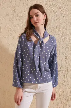 

Trendyol Polka Dot Pattern Knitted Blouse TWOSS20BZ0184