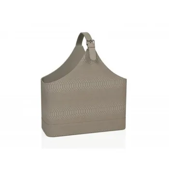 

Magazine rack with handle, SNAKE skin effect snake beige