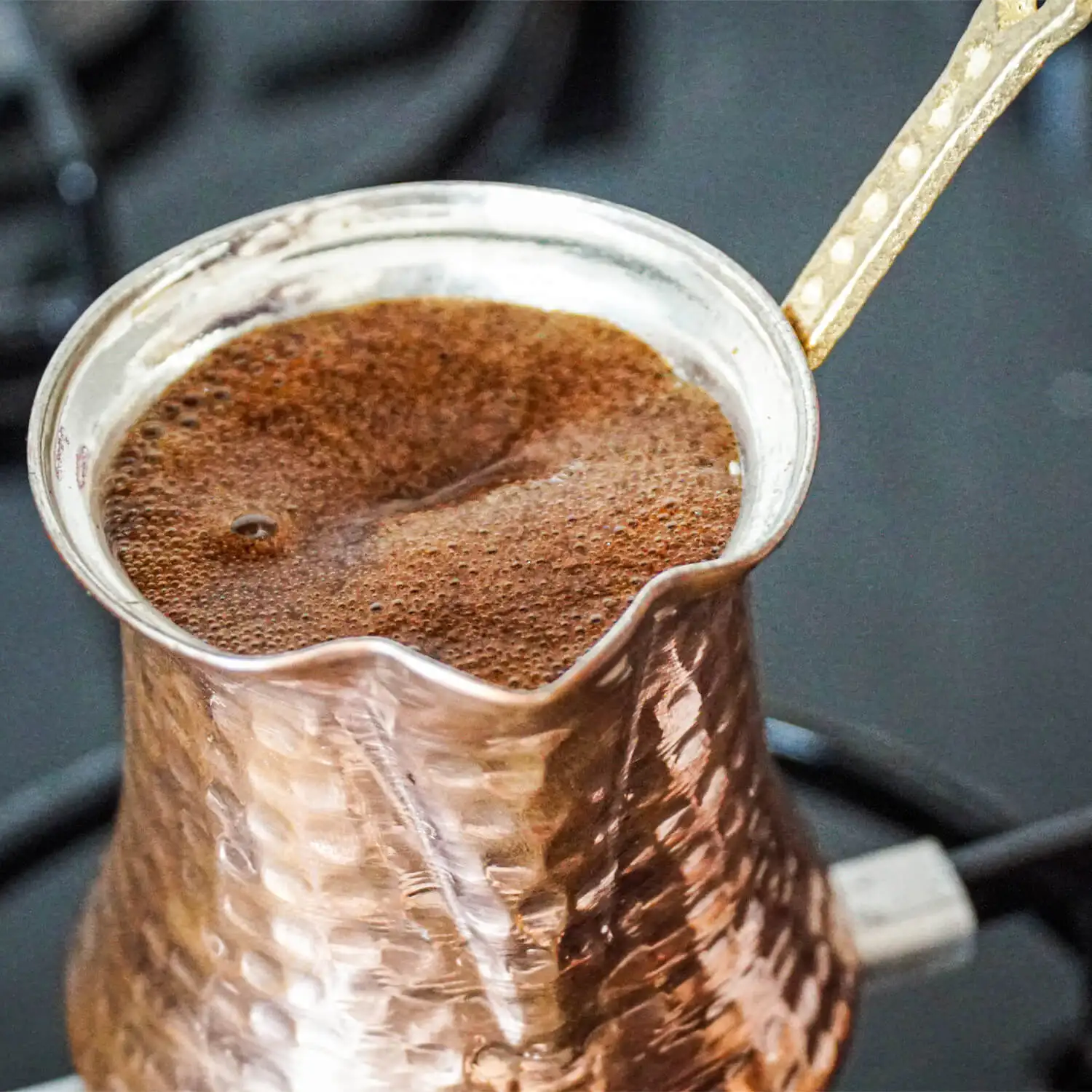 Jezve 6-7 Cups 18 Oz Copper Turka Turkish Coffee Pot Maker Cezve