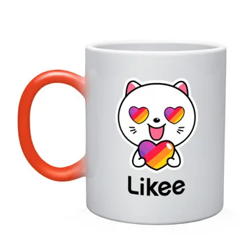 

Кружка хамелеон «LIKEE 3» для мужчин/женщин, Дизайнерская кружка с рисунком, Отличный подарок, Яркие и оригинальные