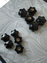 Knob Nuts-Handle Tighten Thumb Manual-Nuts Mechanical Thread Plum Black M6 M8 M10 M4