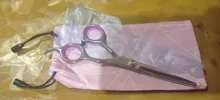 Recorte de pelo esquilar mascotas tijeras planas de acero inoxidable para tijeras de peluquería canina 6 pulgadas tijeras adelgazamiento borde afilado perro herramienta de corte