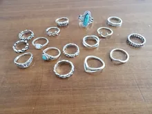 Docona-Conjunto de Anillos para nudillos geométricos Vintage para mujer, diamantes de imitación, conjunto de Anillos Midi, joyería para fiesta, accesorios