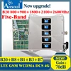 Five-Band B20 800/900/1800/2100/2600 CellPhone Cellular Amplifier GSM Repeater 2G3G4G Four-Band 4G Mobile Signal Booster LTE DCS ► Photo 3/6