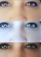 D orella-lentes de contacto de 3 tonos para cosméticos para ojos, 2 uds.