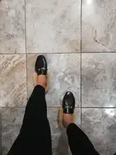 Otoño y el invierno cálido Zapatillas de piel nueva moda 2020 Baotou zapatos Muller de piel de conejo zapatos casuales zapatos de mujer