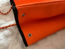 Bolso de neopreno transpirable de lujo, de hombro, gran capacidad, de mano, informal, asa superior, bandoleras, novedad