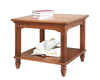 

Square coffee table style empire with inlay