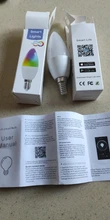 Tuya Smart Wifi LED Bulb E14, RGB Dimmable Light Bulb 4W, , Work with Alexa Echo Google