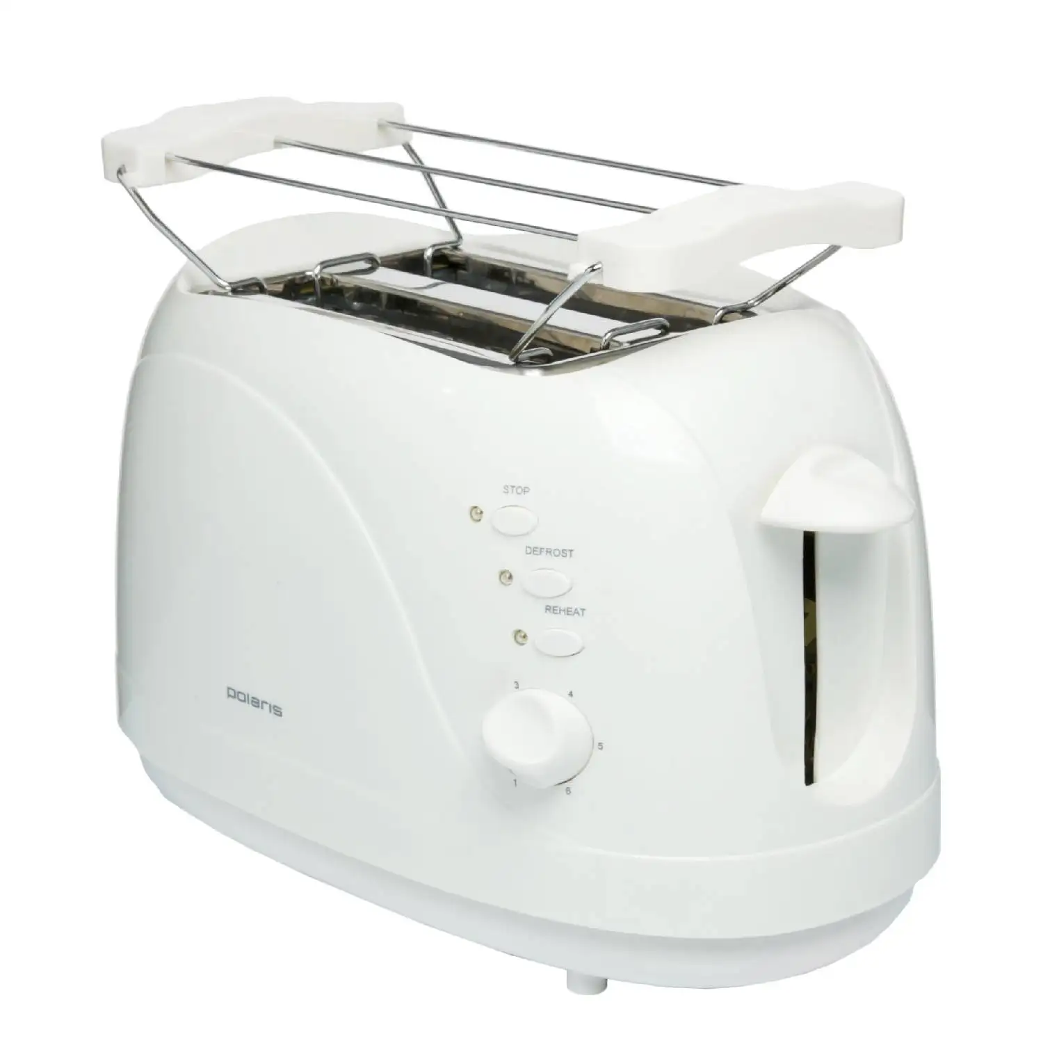 Тостер Polaris PET 0702L(Регулировка степени обжаривания, световой индикатор, 6 степеней поджаривания
