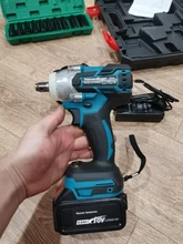Impact-Wrench Lithium-Ion-Battery Cordless Electric Rechargeable 18V with Two-18v-4.0ah