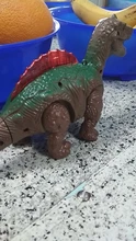 Dinosaurio eléctrico que camina, juguete de dinosaurios brillantes con sonido, modelo de animales para niños, regalo interactivo