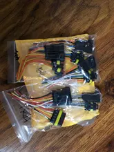 Female-Plug Harness Wire-Cable Electrical-Auto-Connector Motorcycle Waterproof with 