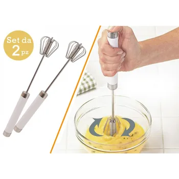 

2 sets whips shuffler automatic simple to use indispensable in kitchen