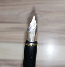 Baoer 388 de alta calidad regalo de negocios metal negro dorado estudiante pluma estilográfica, papelería de oficina material escolar