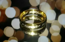 Anillos de acero inoxidable para hombre y mujer, anillo de titanio