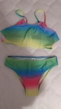 Bañador de alta calidad para niñas de 3 a 16 años, conjunto de Bikini Falbala, wear-1084mix de playa