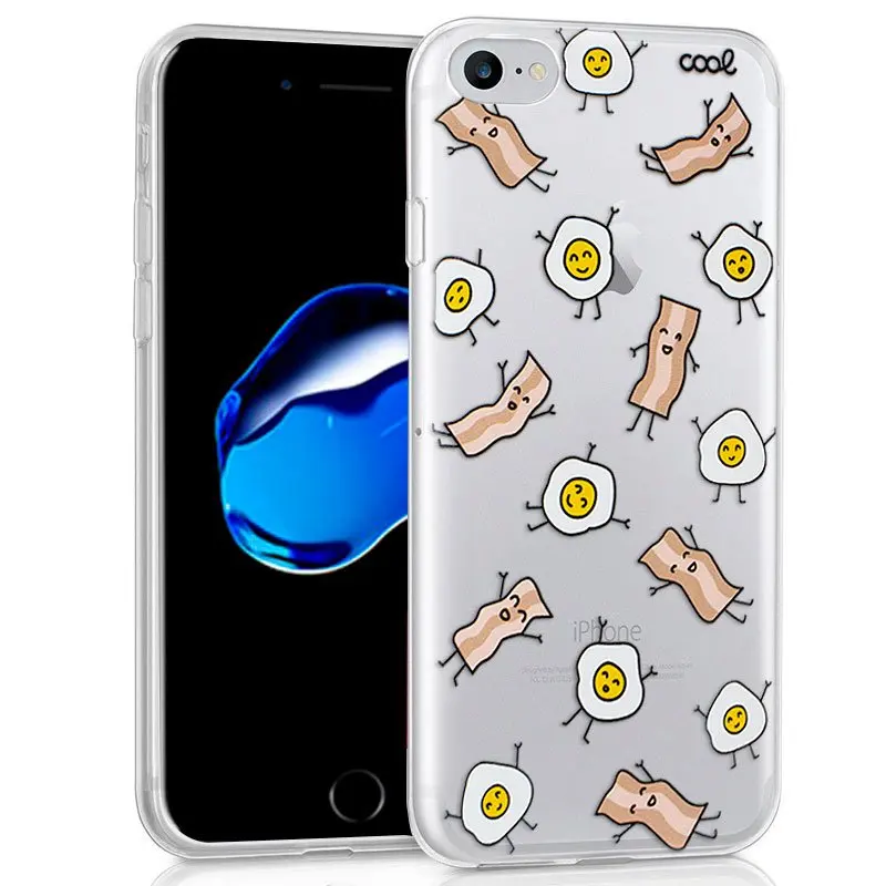 Чехол для IPhone 7/iPhone 8 прозрачный бекон