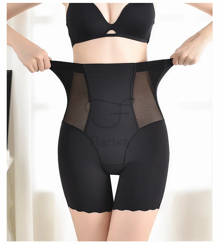 shapewear shorts Flarixa 3 in 1 Waist Trainer Body shapewear Seamless High Waist Abdomen Panties Women's Hip Lift Safety Shorts Shaper Underwear best shapewear