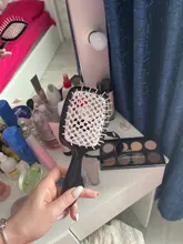 Massage Comb Hairdressing-Tool Hair-Brush Salon Scalp Hollowing-Out Wide Women New DIY