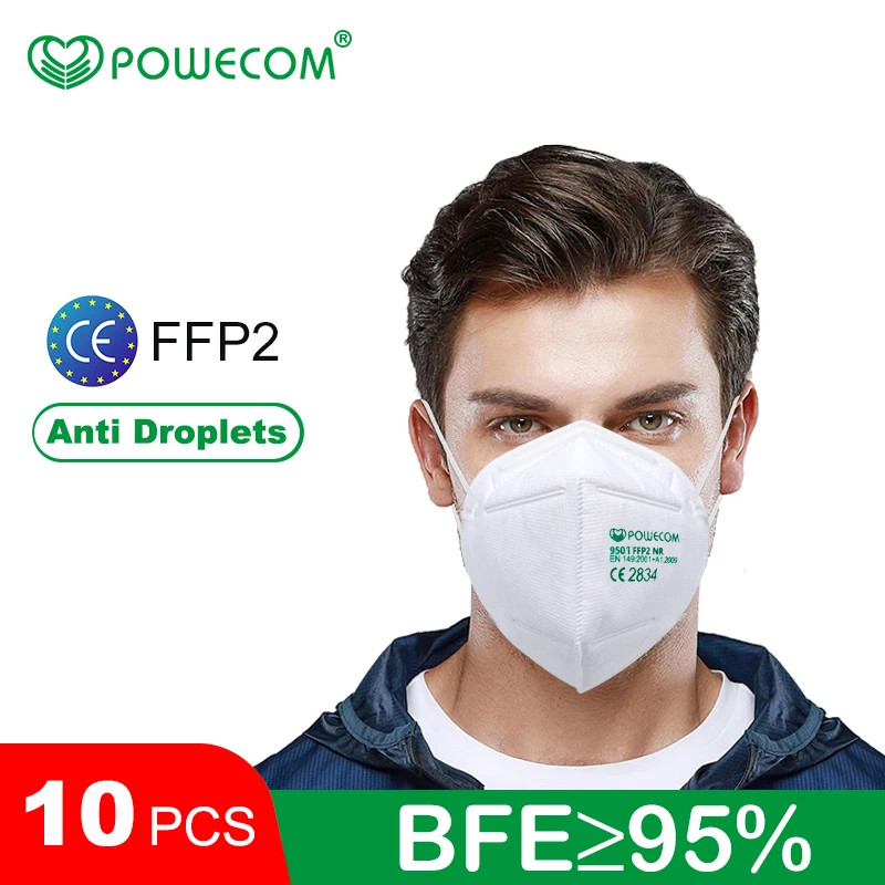10Pcs/Bag FFP2 Masks Filter Protective Mouth Caps Anti-Pollution Non-Disposable Muffle Cover Dustproof Reusable ffp2mask | Красота и