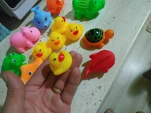 Bathing-Toy Float Swimming-Water-Toys Squeeze Animals Soft-Rubber Colorful Baby Sound-Squeaky