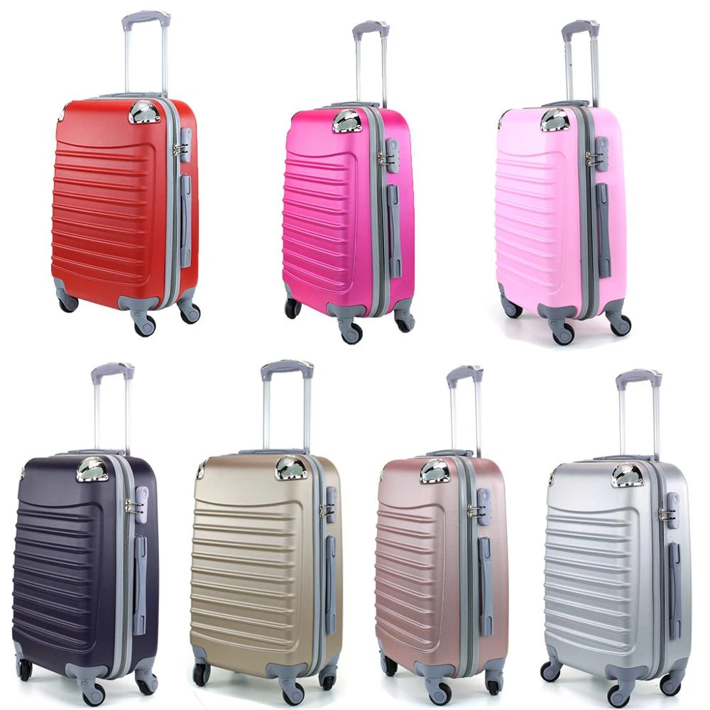 Maleta Avión Equipaje de Mano Viaje Cabina Trolley ABS Rígida 4 Ruedas 55cm| rígidas| - AliExpress