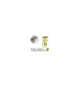 

EXACOMPTA separator recycled cardboard set of 100 separators 105X240 with drills assorted colors