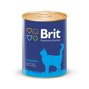 

Brit canned food for cats Turkey Turkey, 340g-12 PCs
