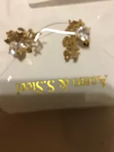 UZone-pendientes de tuerca personalizados para mujer, piedra CZ, cristal de acero inoxidable, placa con nombre personalizada, pendiente de corazón para mujer, venta al por mayor