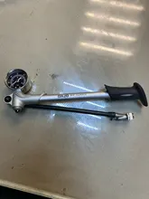 GIYO-Bomba de aire plegable GS-02D de alta presión para bicicleta, hinflador de 300 psi, con palanca, calibrador para horquilla y suspensión trasera, para bicicleta de montaña