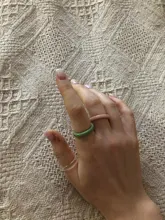 Anillo de cuentas de cristal de varios colores para mujer y niña, joyería para mujer y niña, Coreano hecho a mano elástica, anillos de fiesta apilados