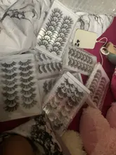 5/8/12 pares 3D pelo de visón pestañas falsas hecho a mano pestaña larga Natural Wispy pestañas tupidas reutilizable extensión de pestañas postizas