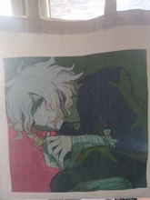 Danganronpa-Bolso de mano de lona para chicas, Ouma Kokichi de Anime japonés V3 de los 90, bolso de hombro informal para ir de compras, elegante