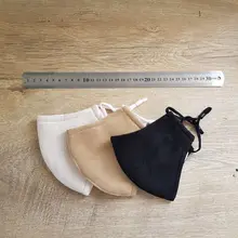 Mascarilla gruesa de invierno para adultos, máscara facial reutilizable, ajustable, a prueba de viento, de doble capa