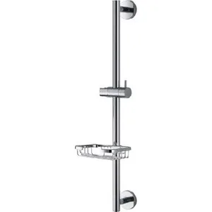 

Shower rod Kaiser metal with soap dish, Chrome (r-0037)