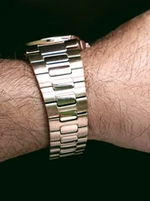 PLADEN-Reloj de pulsera de cuarzo para hombre, de negocios, de lujo, a la moda, correa de acero inoxidable, azul degradado, reloj calendario a prueba de agua