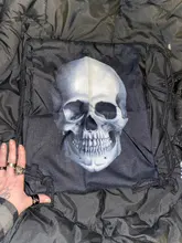 Bolsa con cordón de impresión 3D, bolso de viaje de lona con dibujo de Calavera, diseño de pulpo, mochila gótica Harajuku, mochila escolar