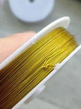 Alambre de acero inoxidable resistente, alambre para bisutería de cola de tigre para fabricación de joyas, 0,3/0,45/0,5/0,6mm, 1 rollo