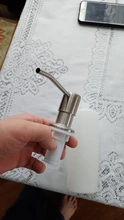 Sink Soap Dispenser Kitchen-Accessories Bathroom Stainless-Steel 300ML Brushed Manually-Press