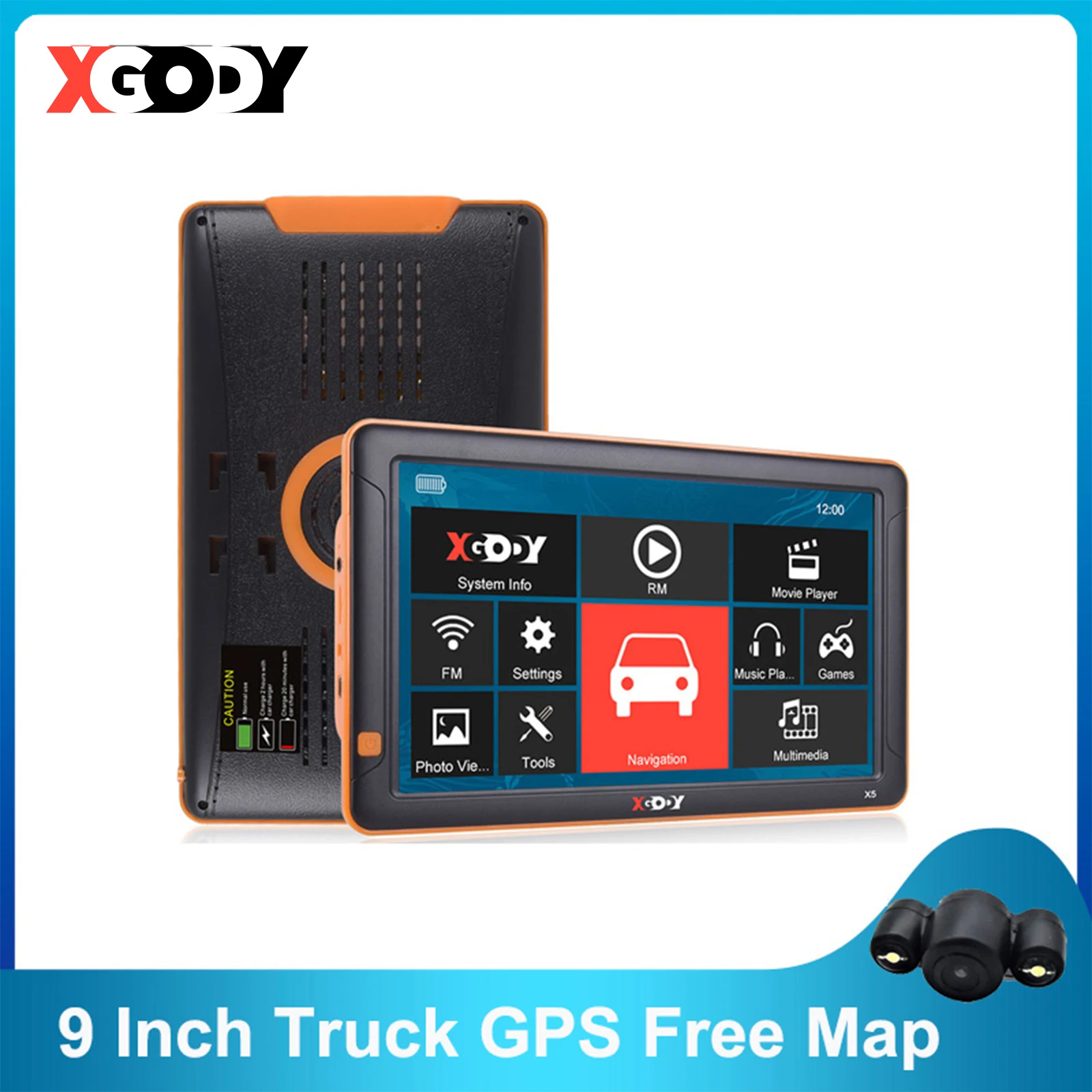 Автомобильный GPS-навигатор для грузовика XGODY 9 дюймов Bluetooth AVIN 256 - Цена: 5 643,84 - 7 886,12 руб.